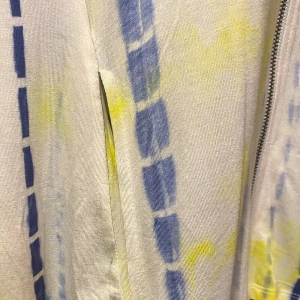 NWT Buckle Hem & Thread sleeveless tie dye hoodie / swimsuit coverup zip up S - Picture 8 of 11